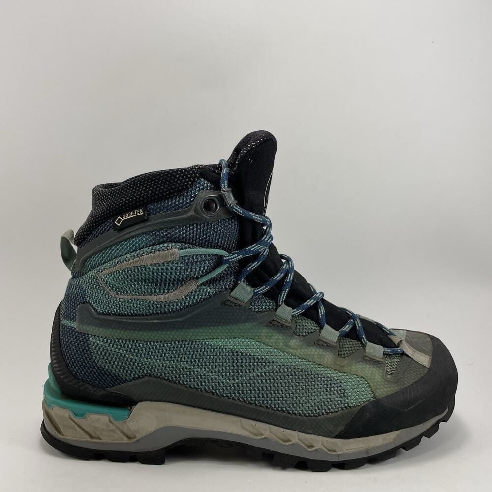 La Sportiva Trango Tech GTX Mid Hiking Boots Womens Size 5.5 Blue Waterproof